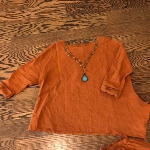 Bryn Walker linen tunic top